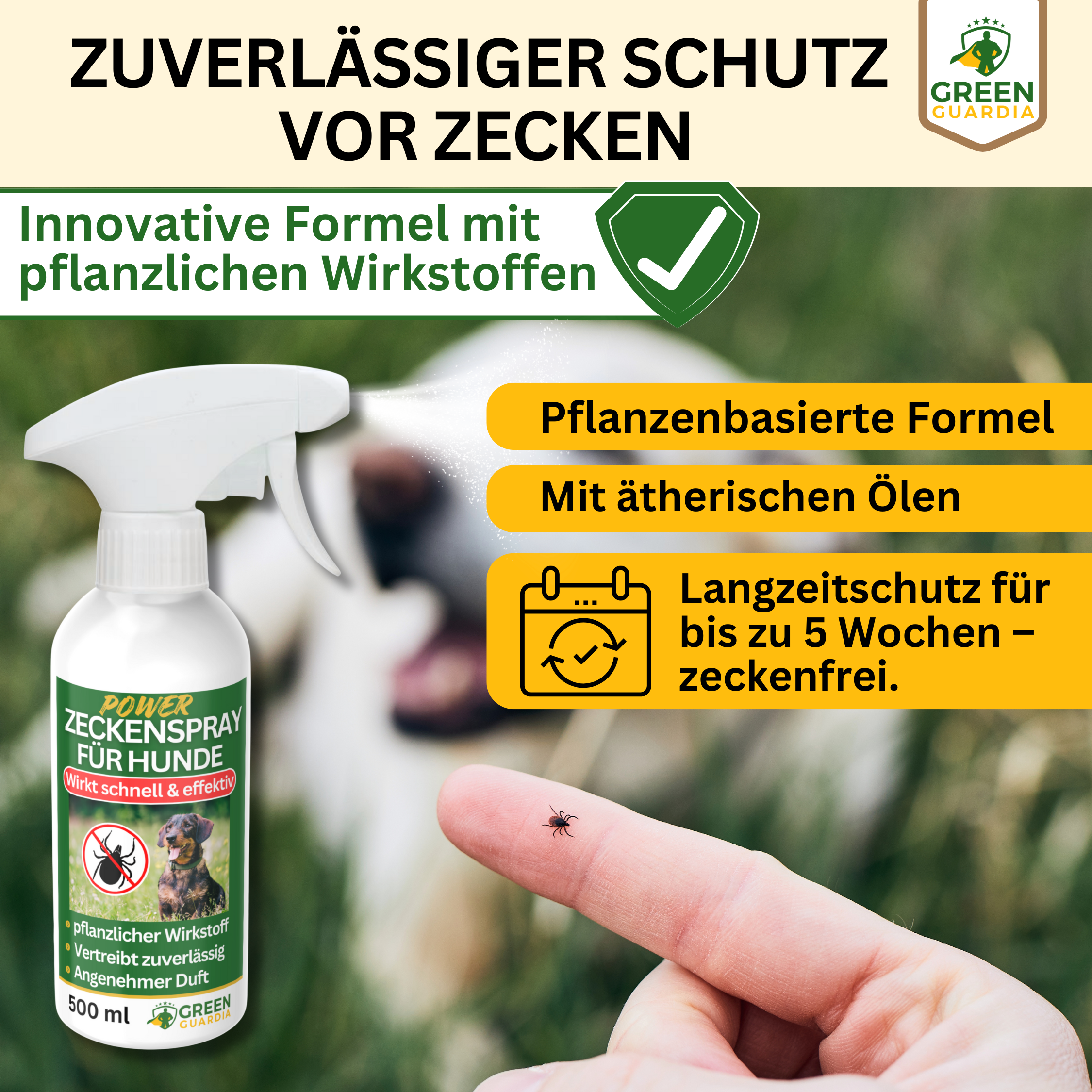 Zecken Abwehrspray Power-Konzentrat für Hunde