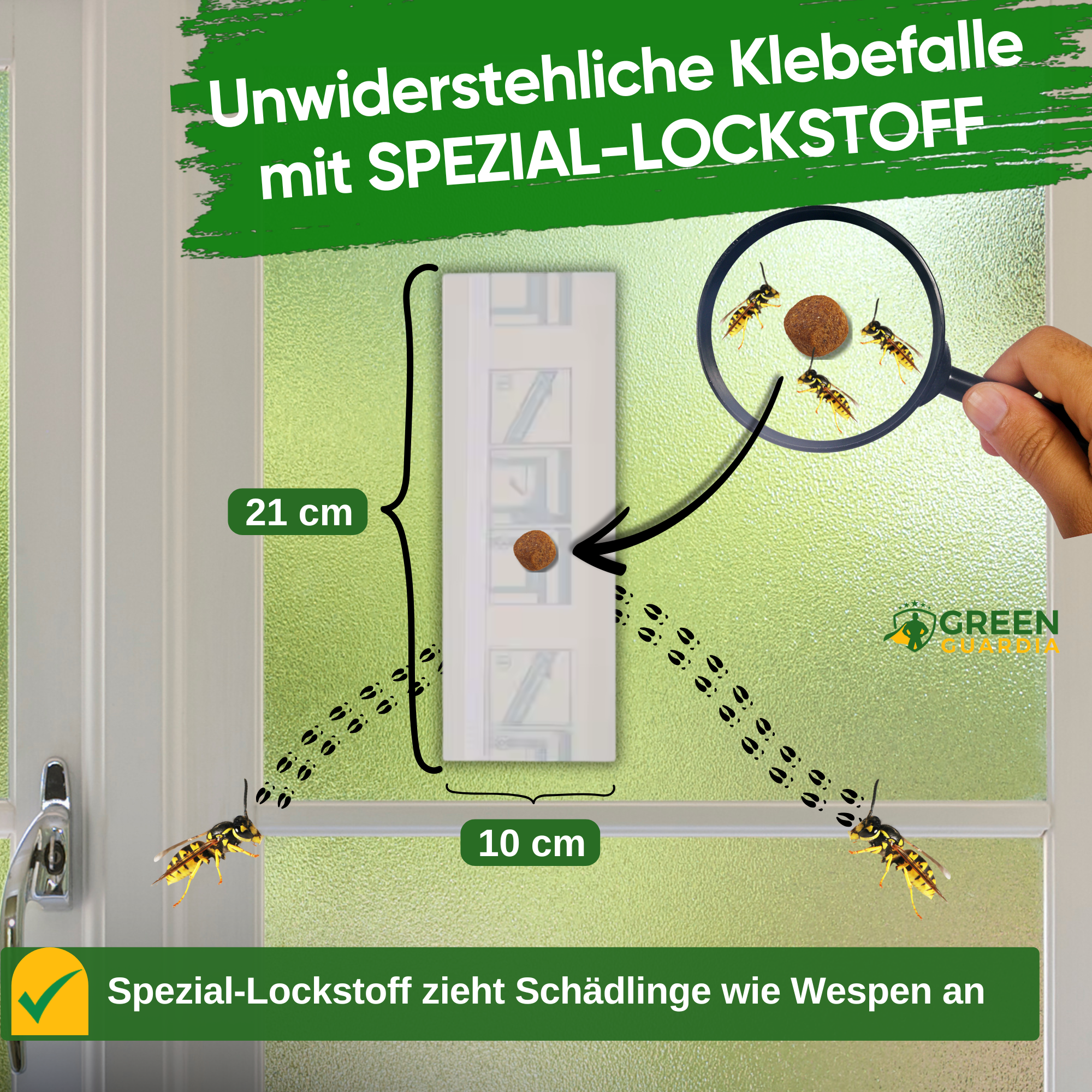 Wespen Fenster-Falle mit Spezial-Lockstoff