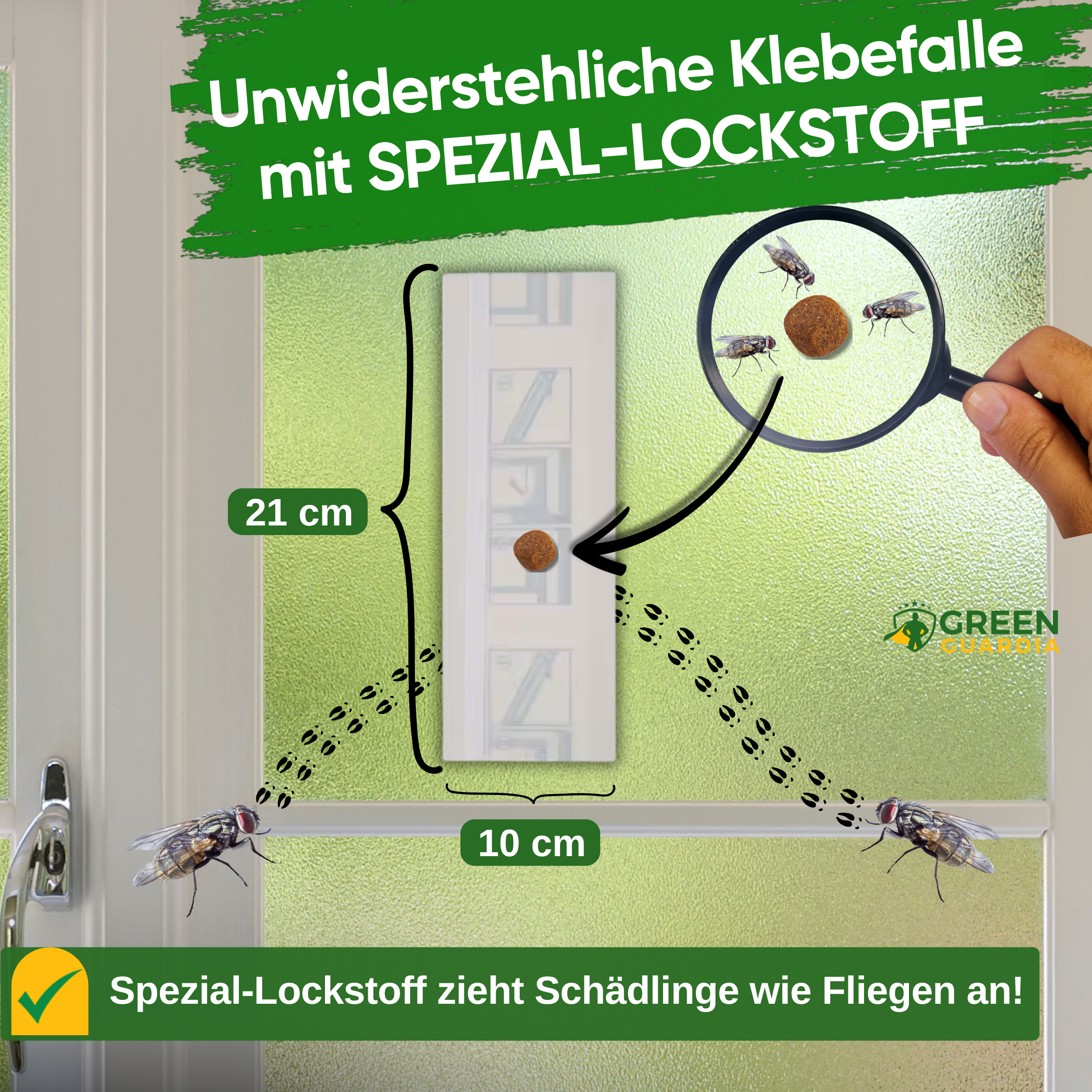 Fliegen Fenster-Falle mit Spezial-Lockstoff
