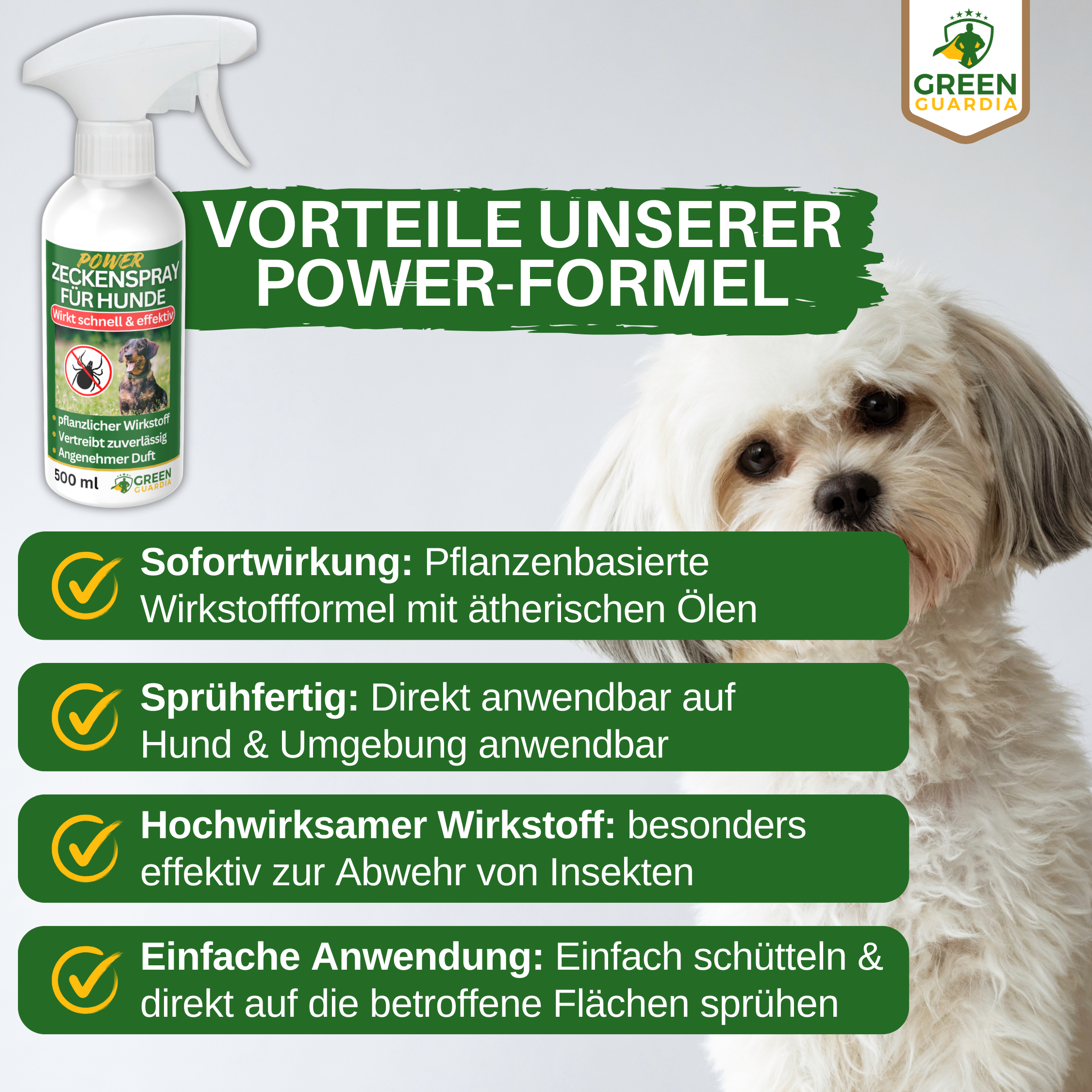 Zecken Abwehrspray Power-Konzentrat für Hunde
