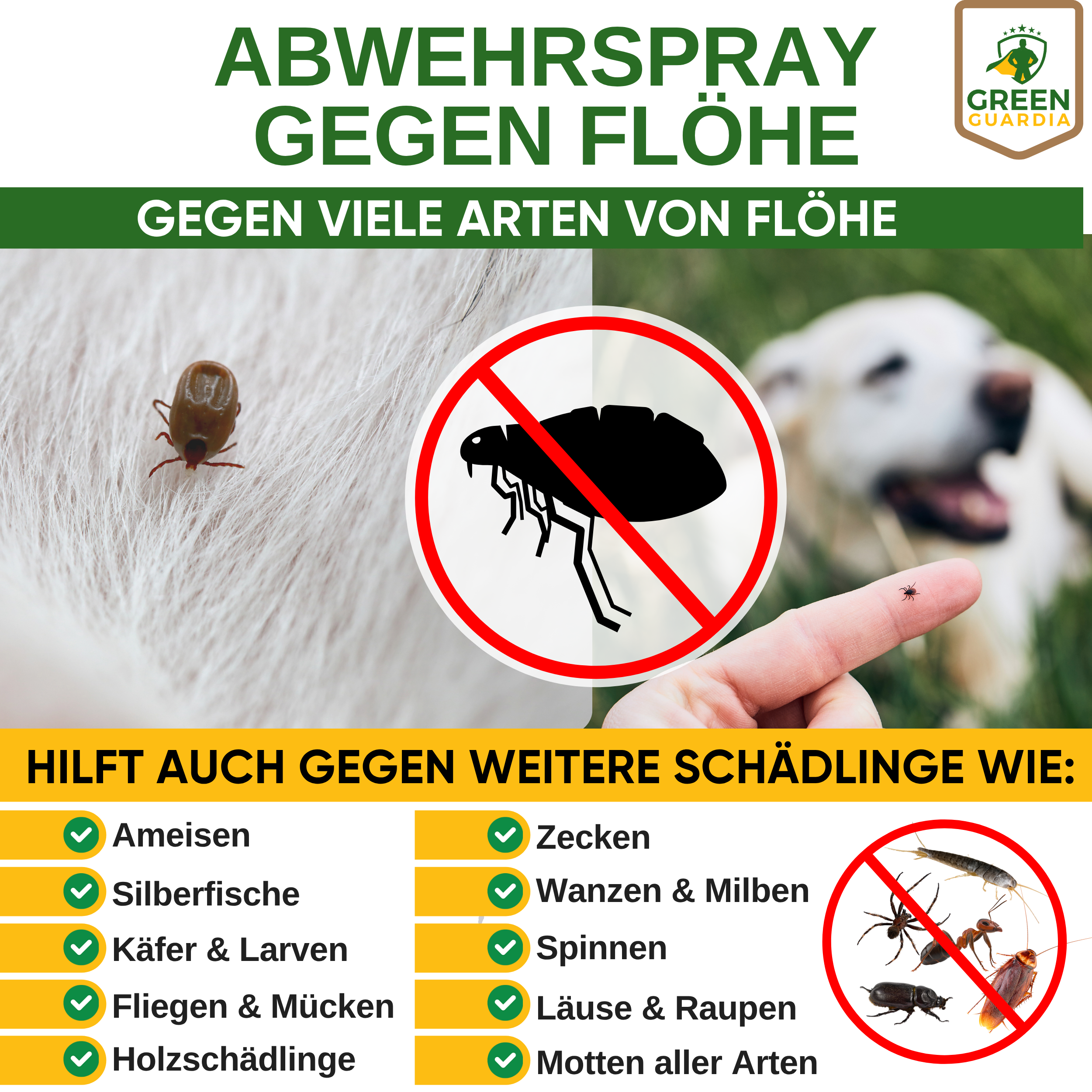 Flöhe Abwehrspray Power-Konzentrat für Hunde