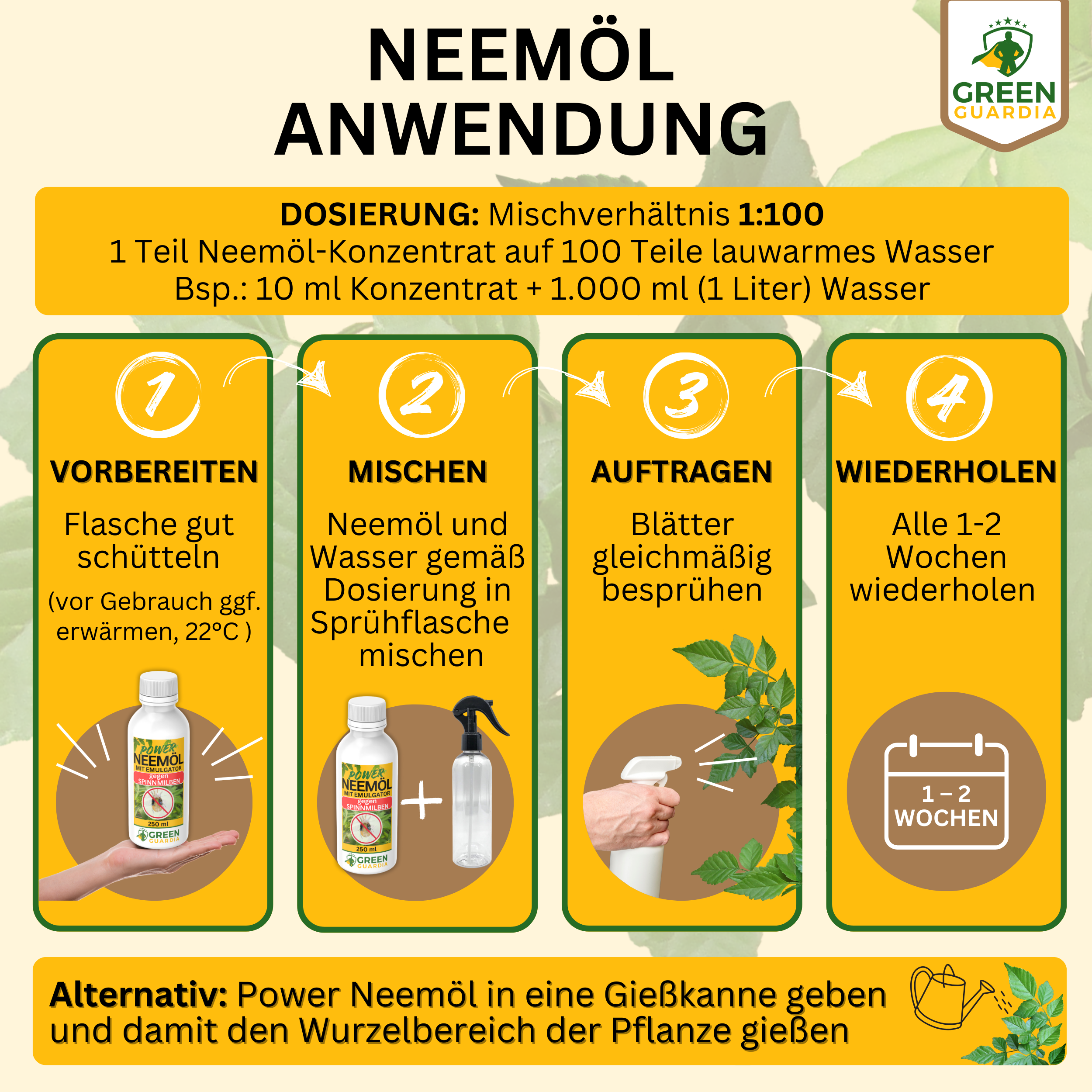 Power Neemöl gegen Spinnmilben