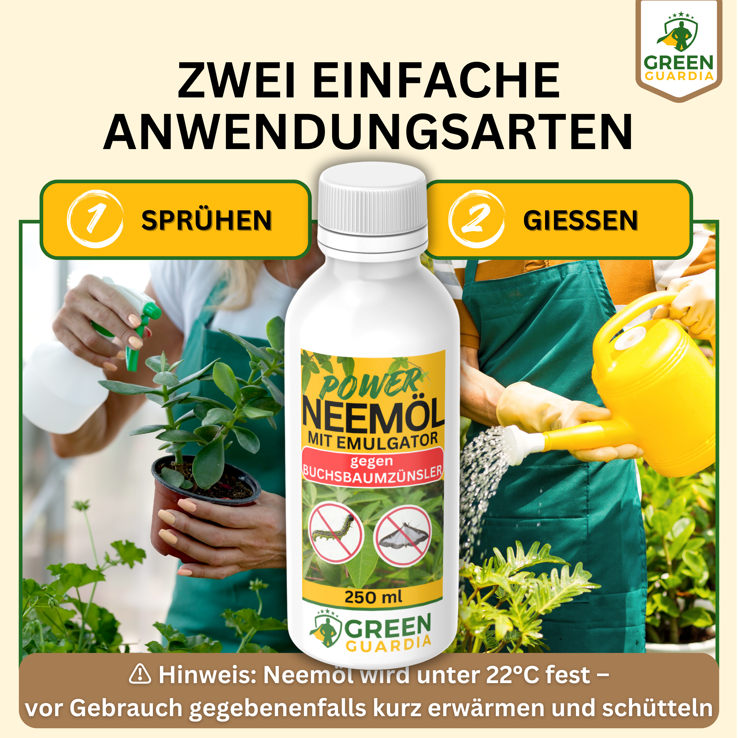 Power Neemöl gegen Buchsbaumzünsler