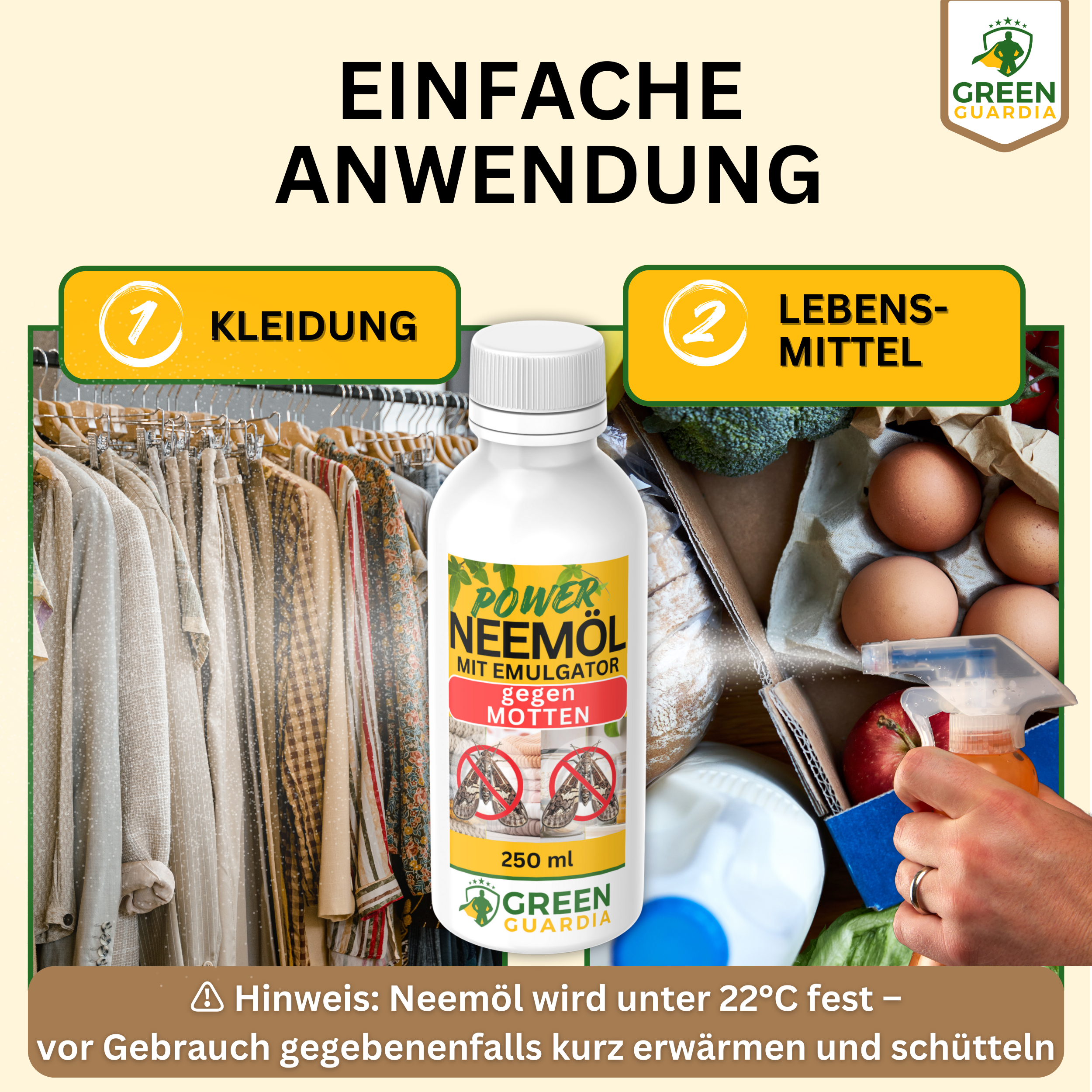 Power Neemöl gegen Lebens- & Kleidermotten