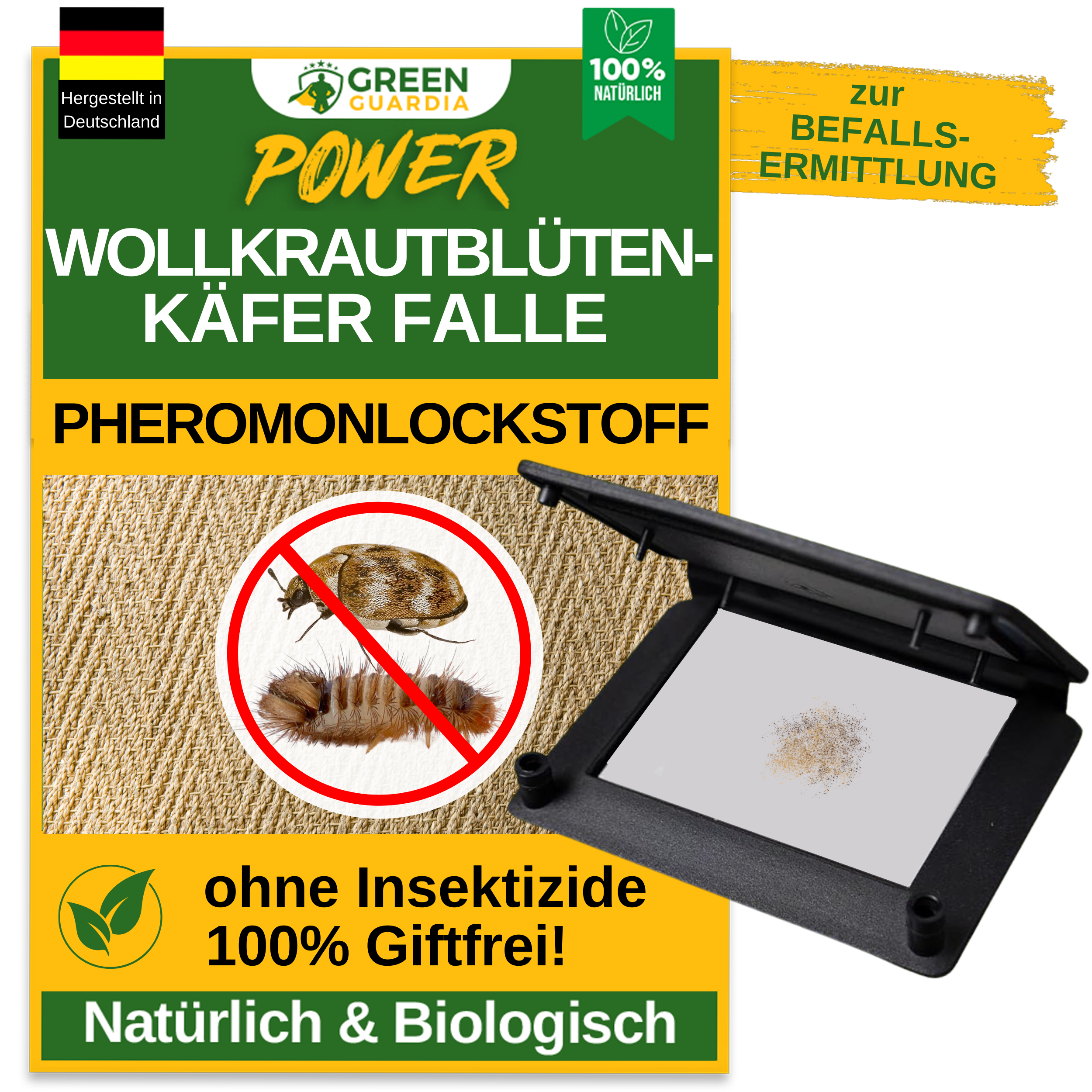Wollkrautblütenkäfer Falle mit Pheromon-Lockstoff